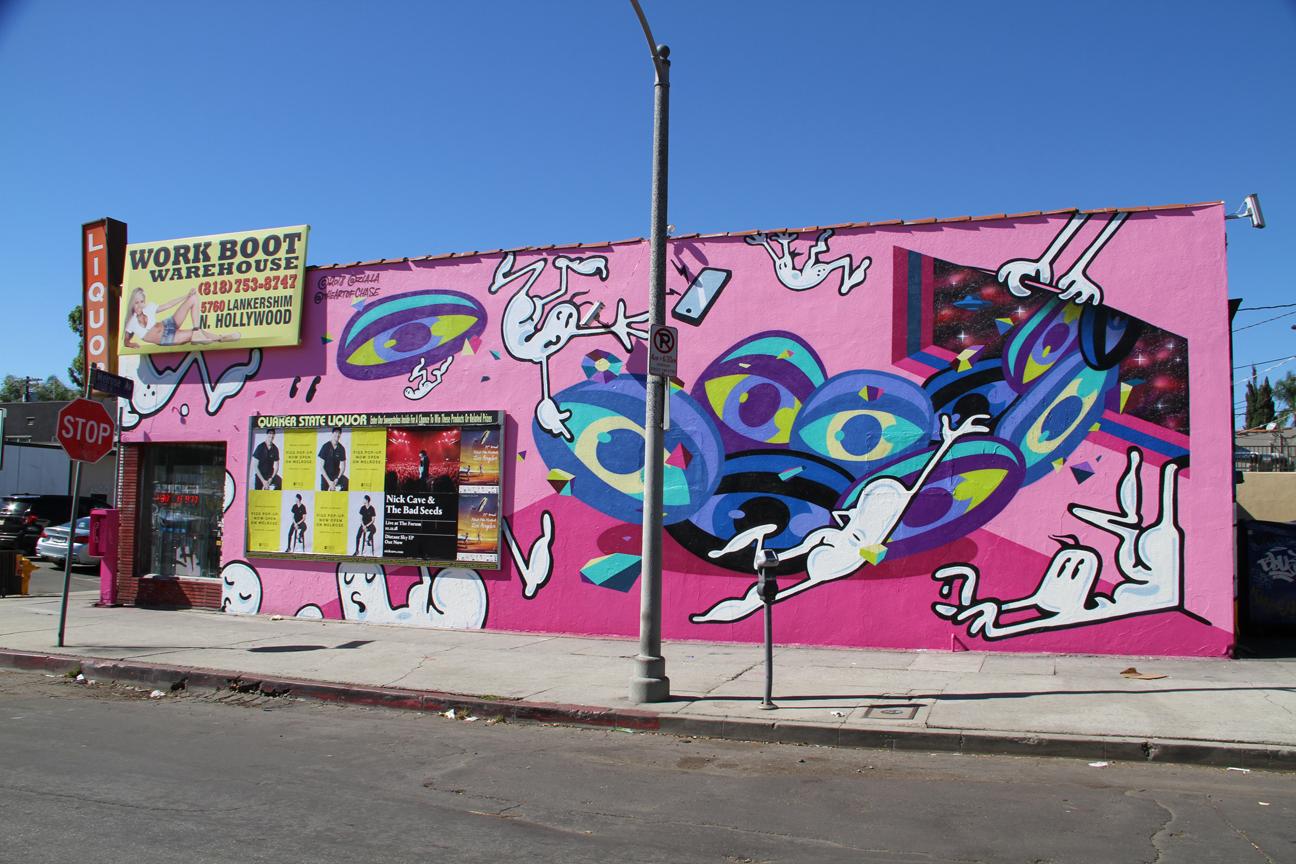 Mural by @theartofchase at 6901 Melrose Ave, Los Angeles